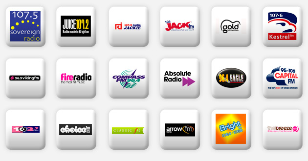 a selection of south radio stations